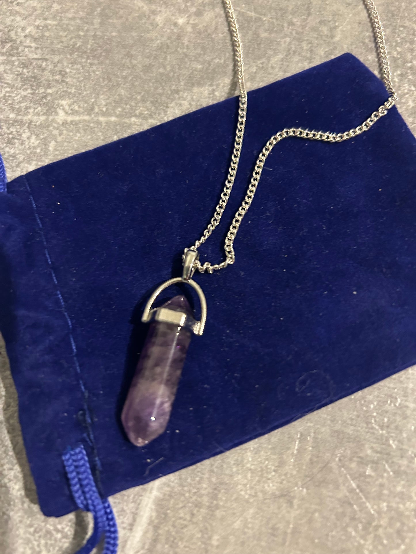 Amethyst Chain Pendant