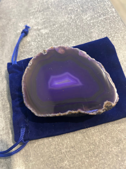 Purple agate chunks