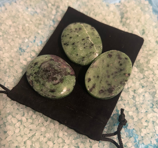 Ruby Zoisite Worry Stones