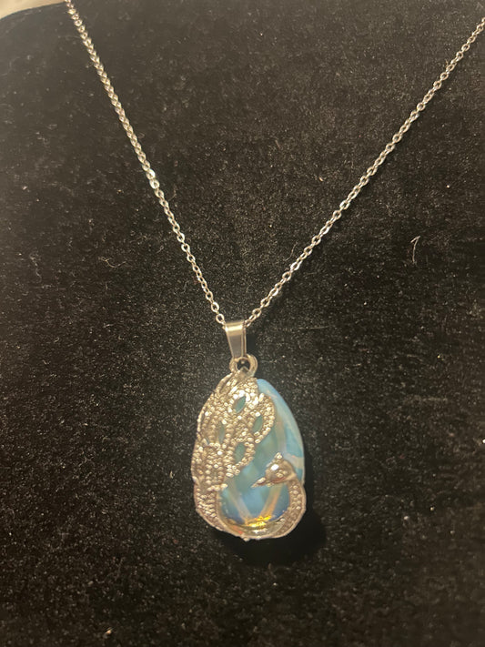 Opalite Peacock Necklace