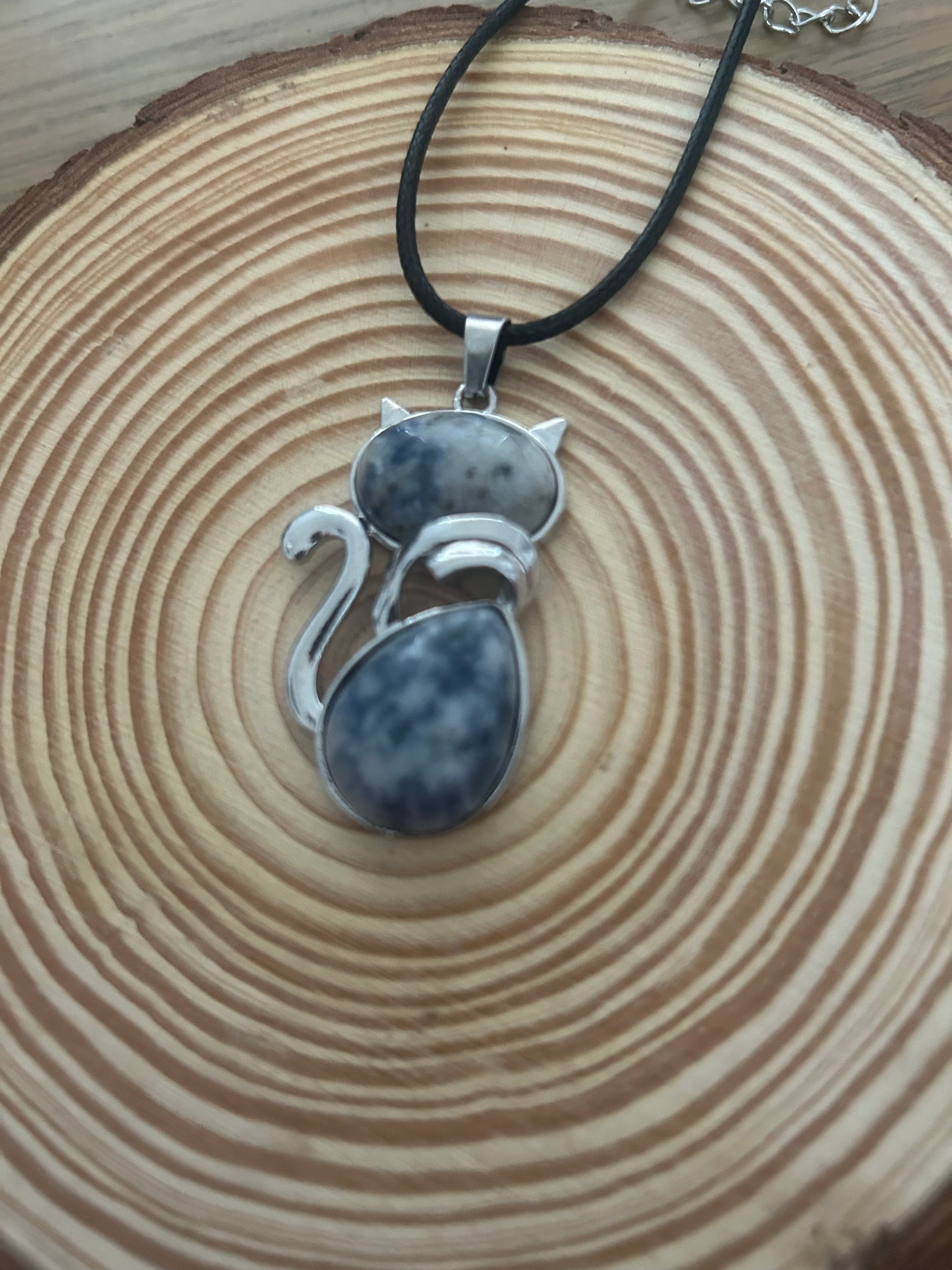 Sodalite Cat Necklace