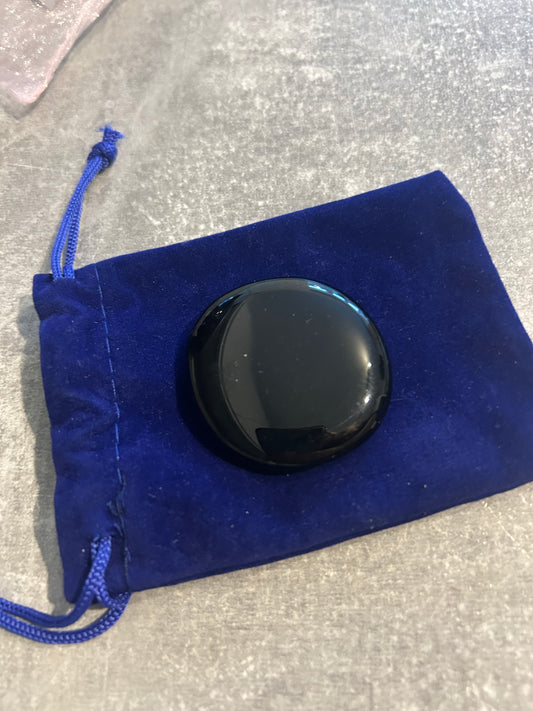 Black Obsidian Small Palm Stone