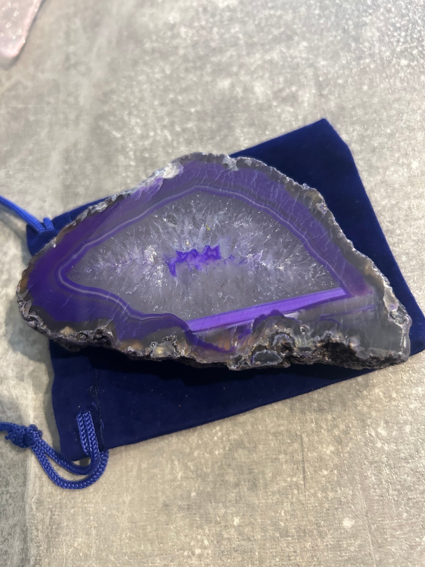 Purple agate chunks