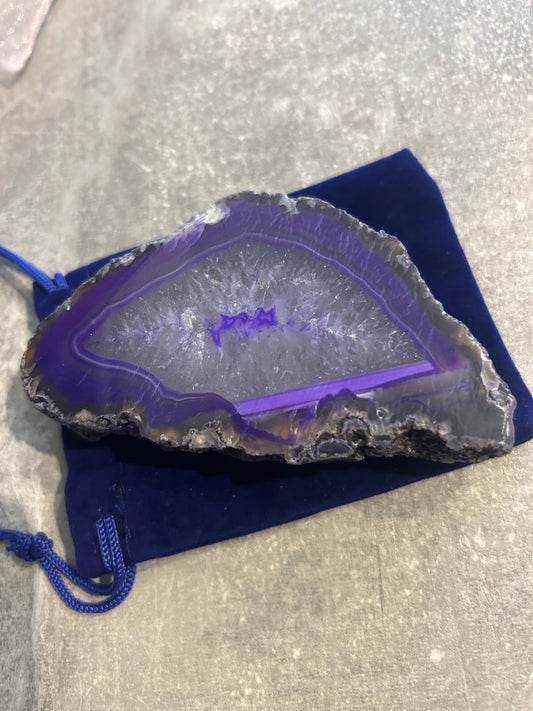 Purple agate chunks