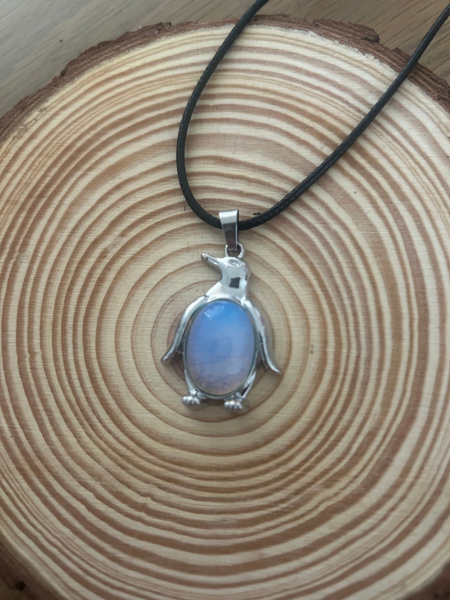 Opalite penguin Necklace
