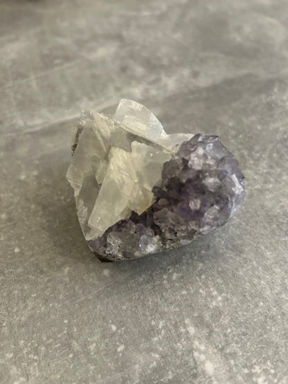 Amethyst Cluster Heart