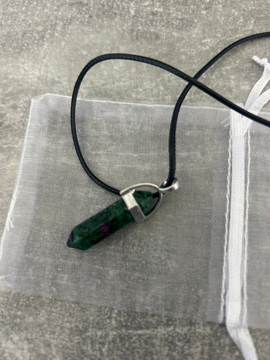 Ruby Zoisite Pendant