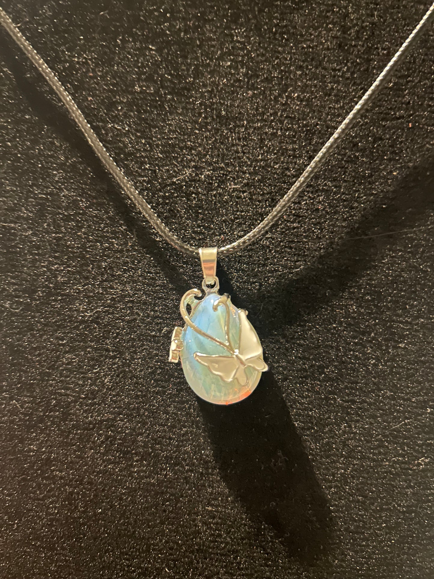 Opalite butterfly Necklace
