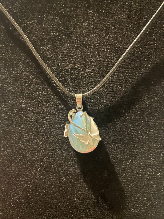 Opalite butterfly Necklace