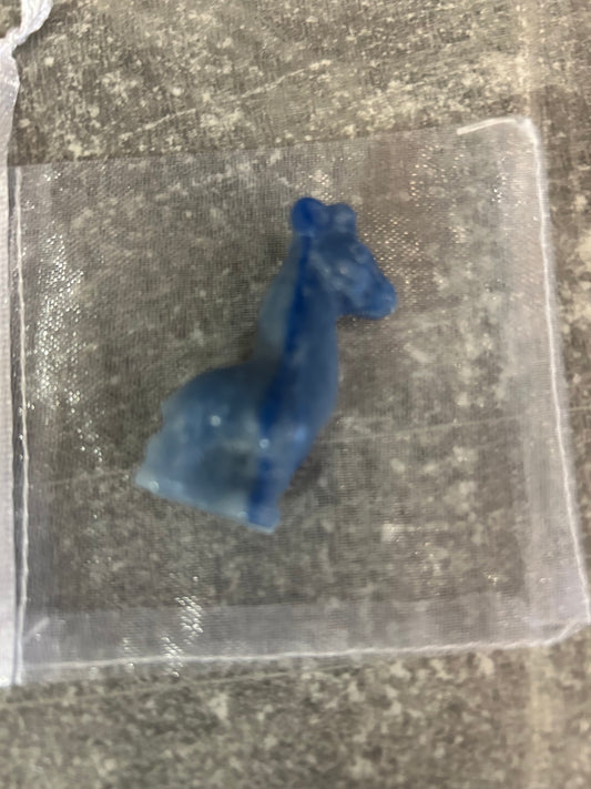 Blue Aventurine Giraffe