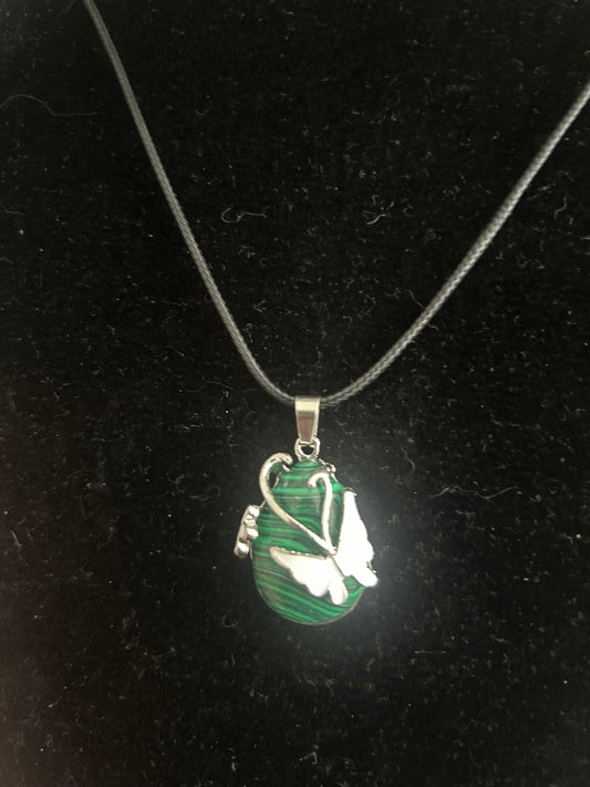 Malachite Butterfly Necklace