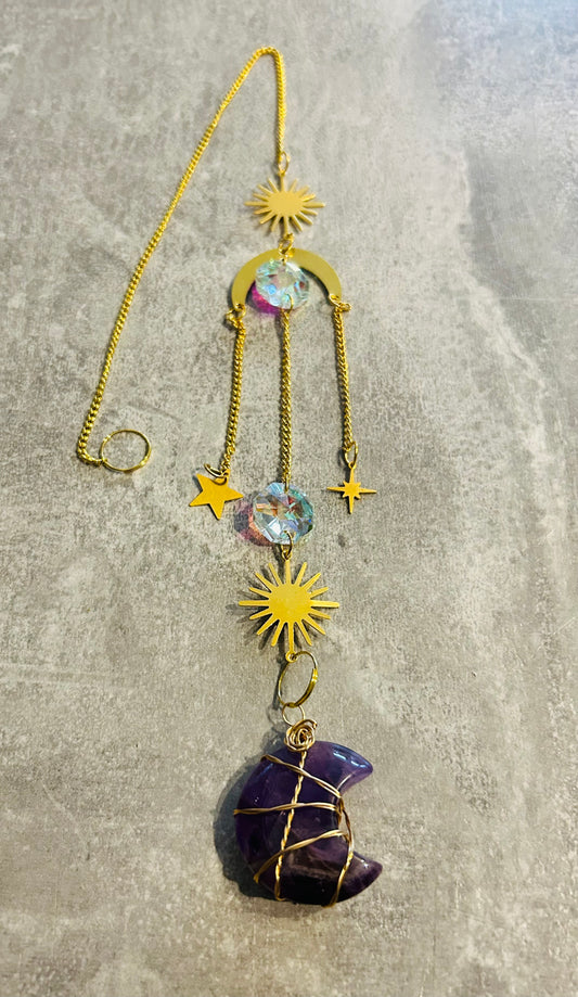 Amethyst Moon Sun Catcher