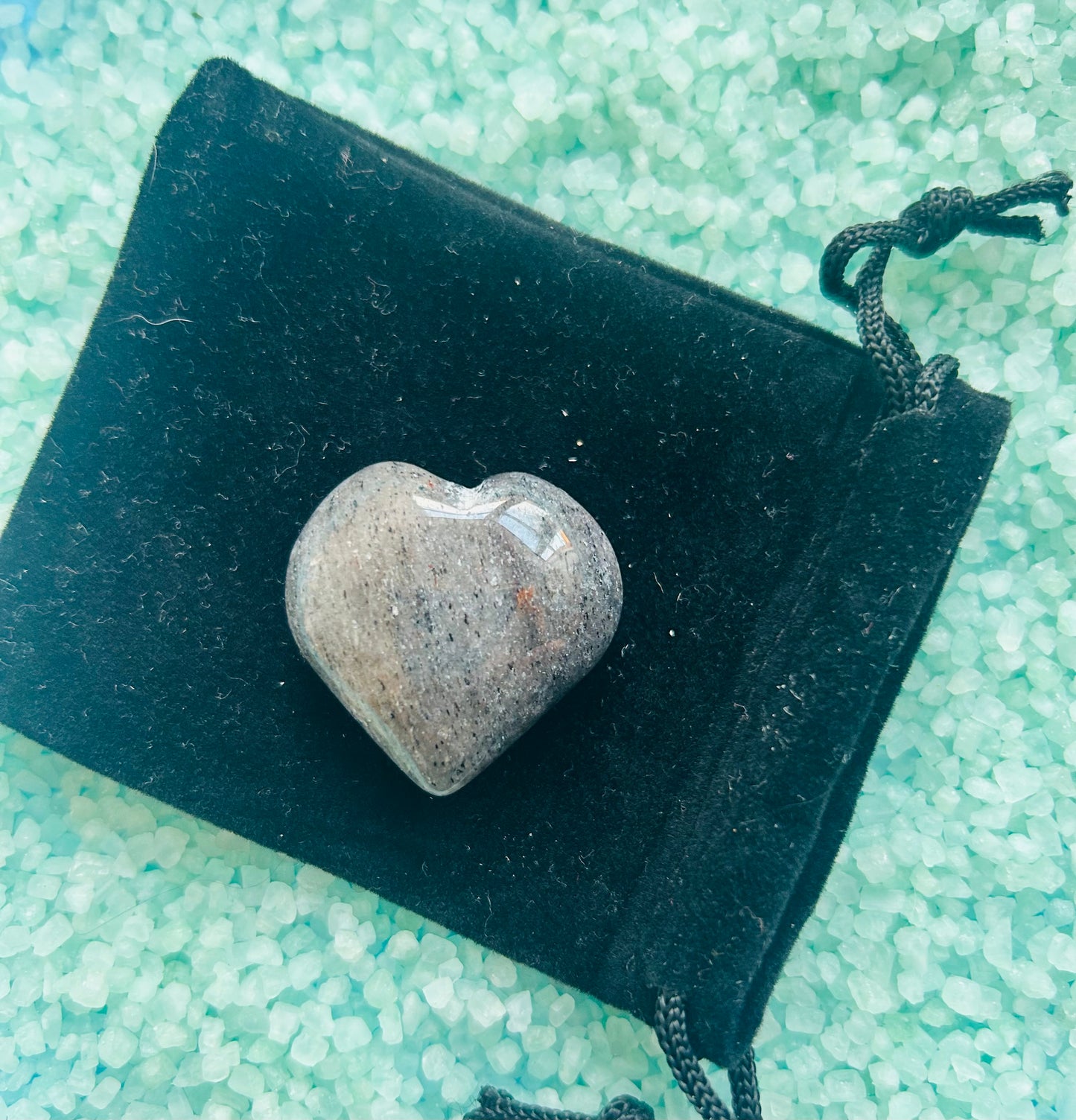 Blue Aventurine Puff Heart