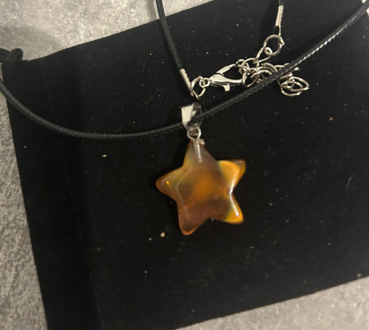 Carnelian Star Necklace