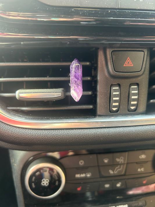 Amethyst Point Car Vent Clip