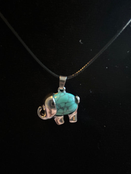 Turquoise Elephant Necklace