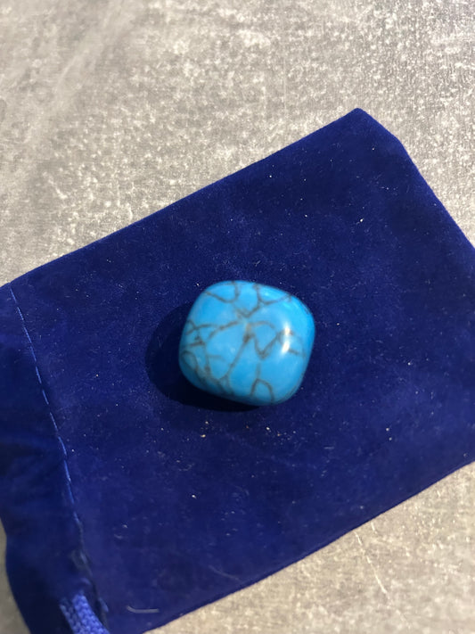 Dyed Blue Howlite Tumble