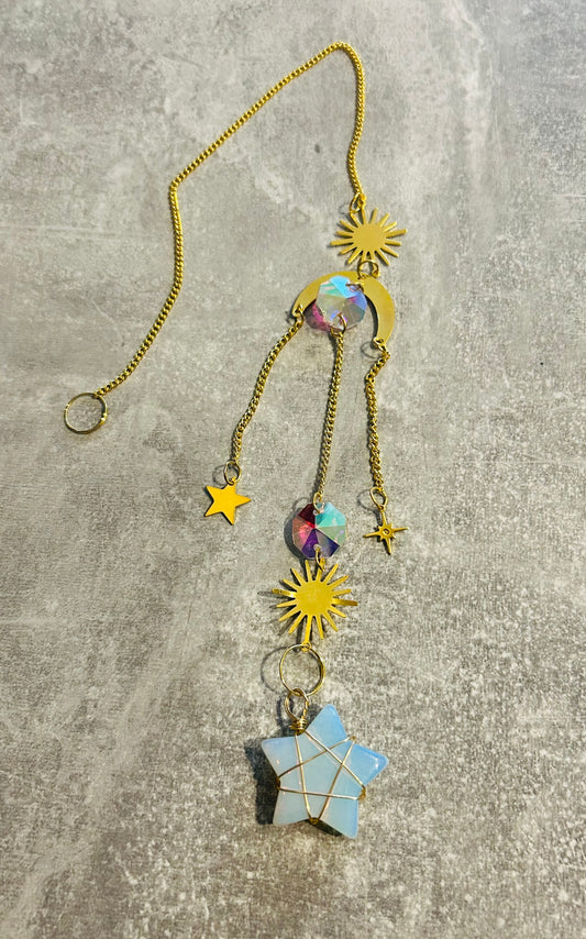 Opalite Star Sun Catcher