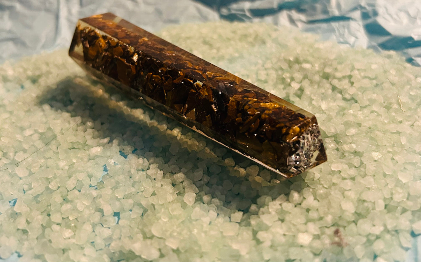 Tigers Eye Obelisk Tower 10-12cm