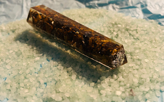 Tigers Eye Obelisk Tower 10-12cm