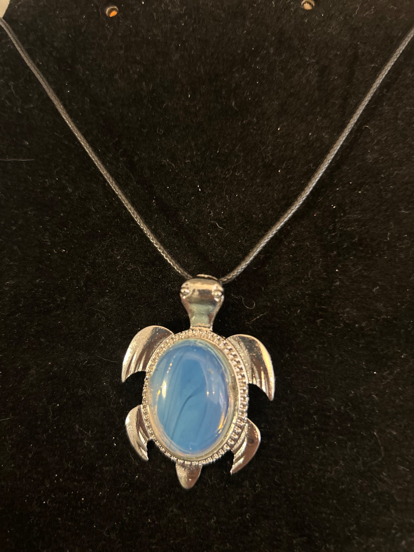Opalite Large Turtle Necklace
