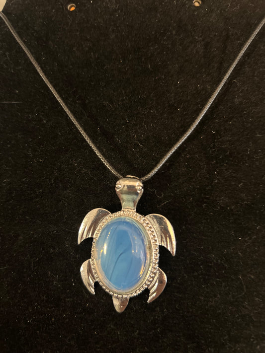 Opalite Large Turtle Necklace