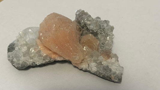 Apophyllite With Peach Stilbite 224g Piece