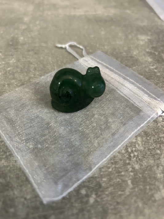 Green Aventurine Snail