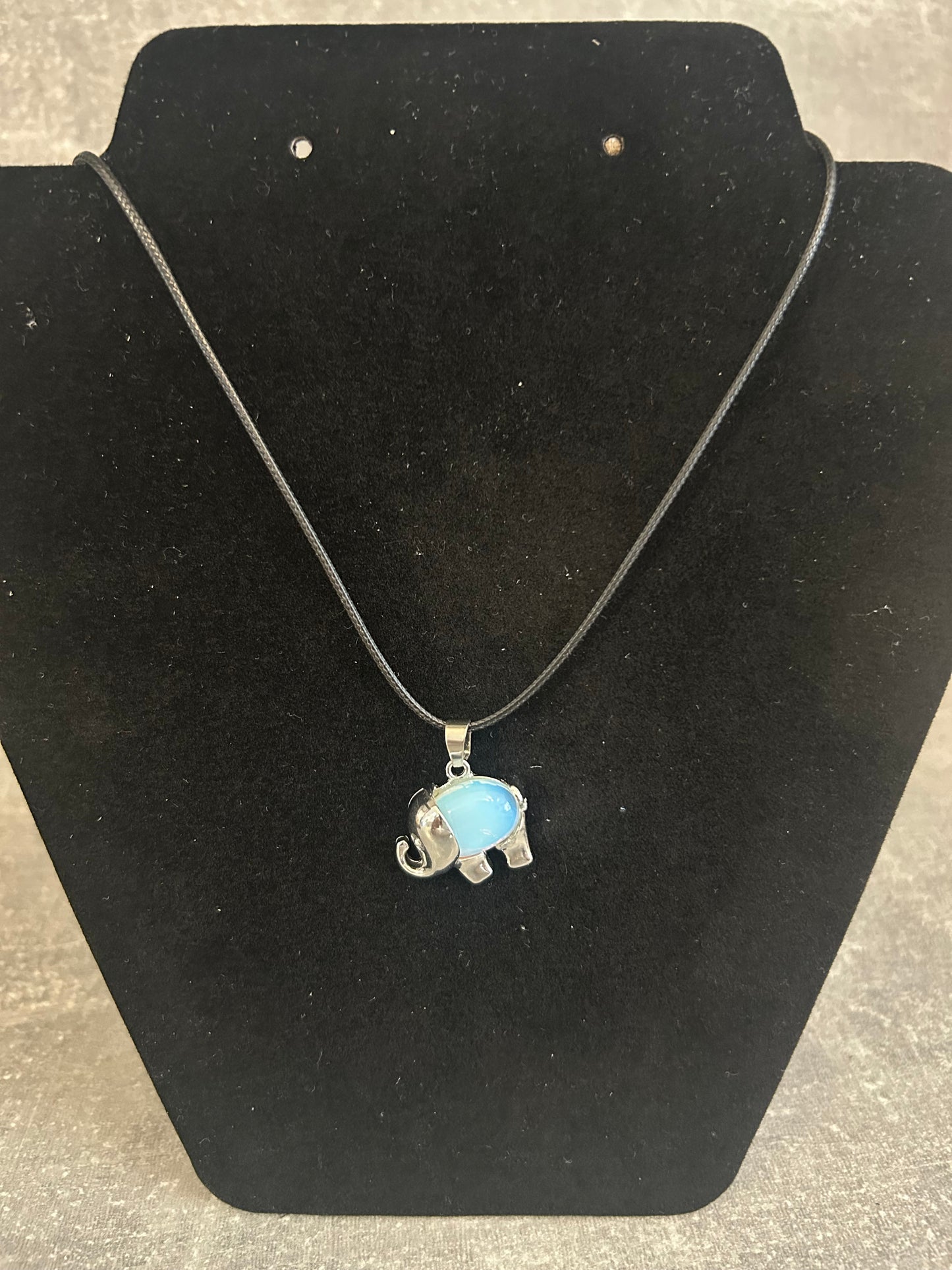 Opalite Elephant Necklace
