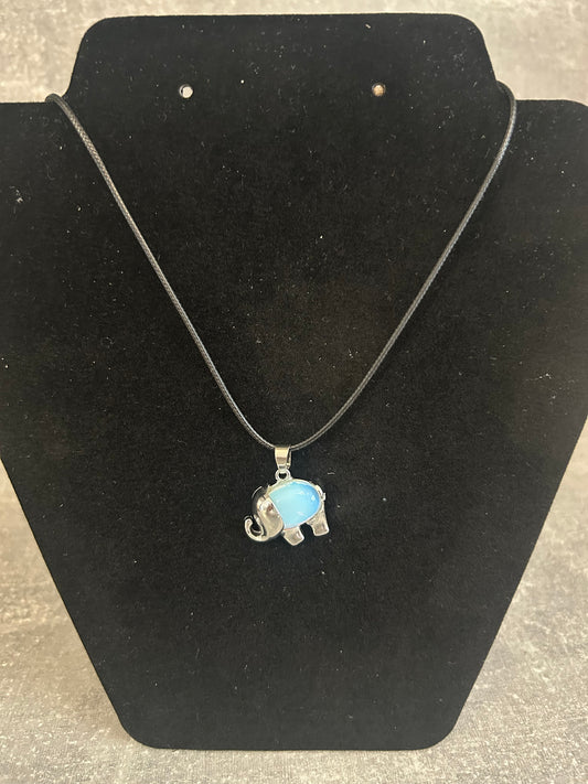 Opalite Elephant Necklace
