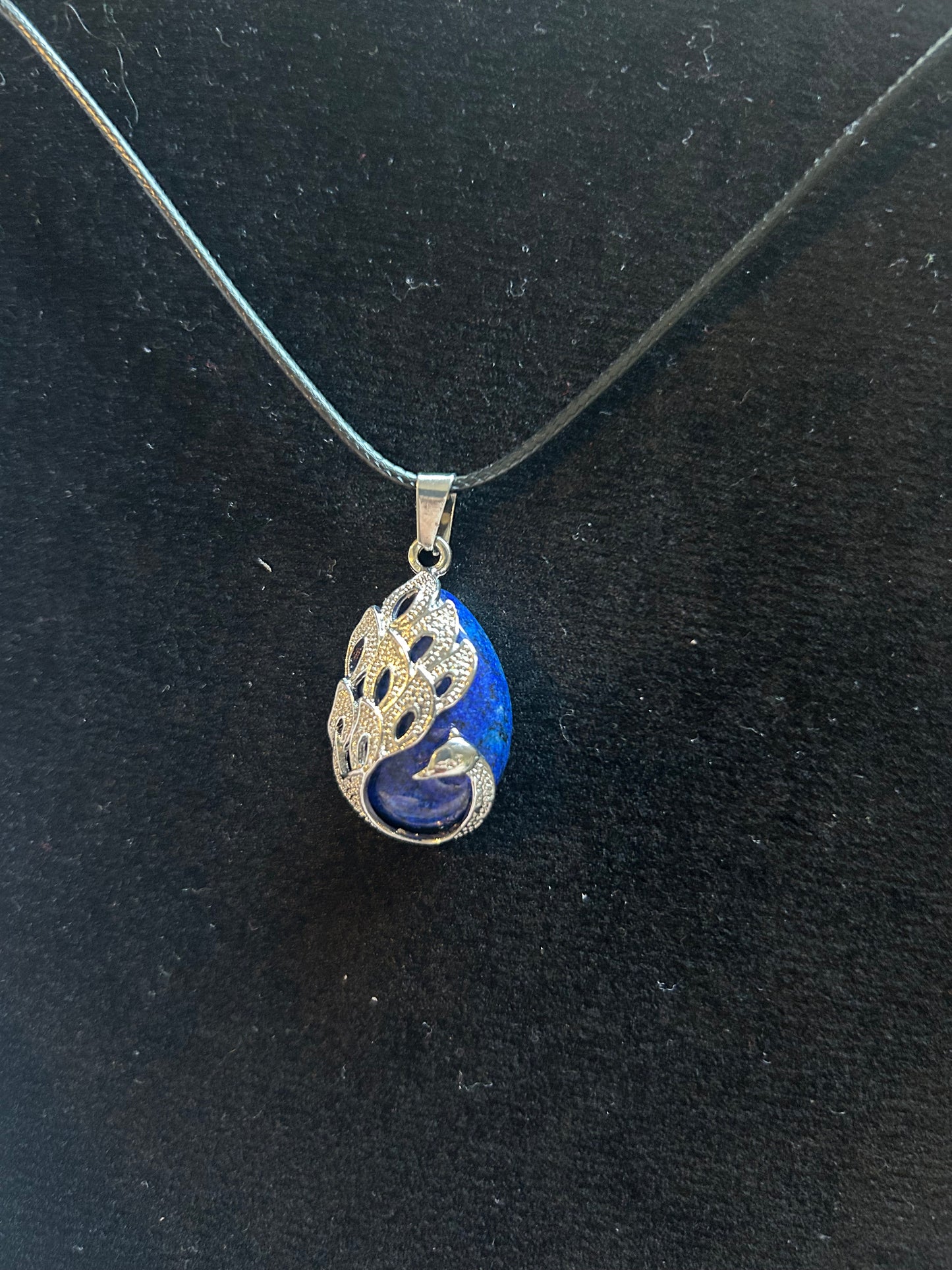 Lapis Lazuli Peacock Necklace