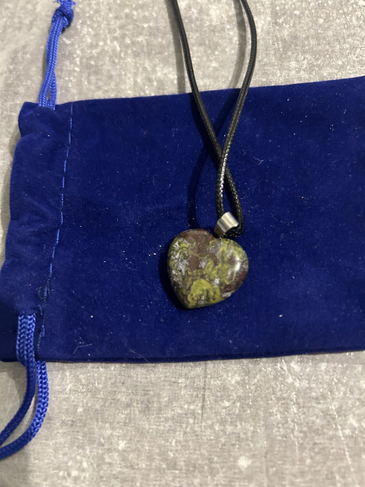 Dragons Blood Heart Necklace