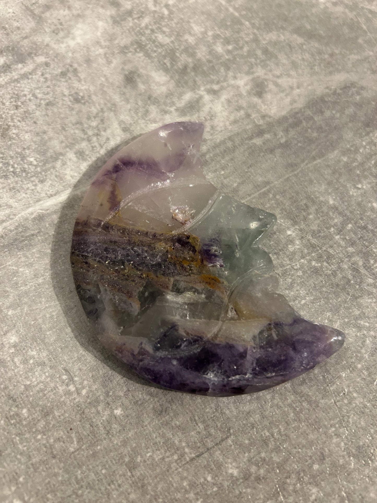 Fluorite Crystal Moon