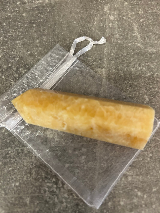 Honey Calcite Tower