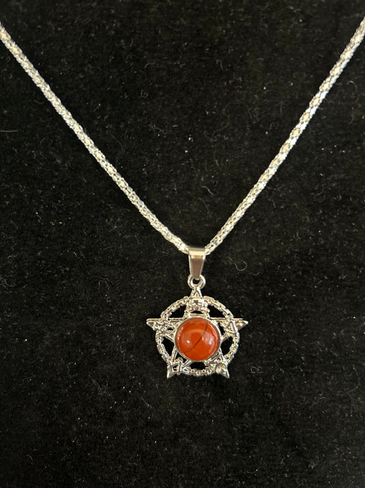 Red Jasper Star pendant