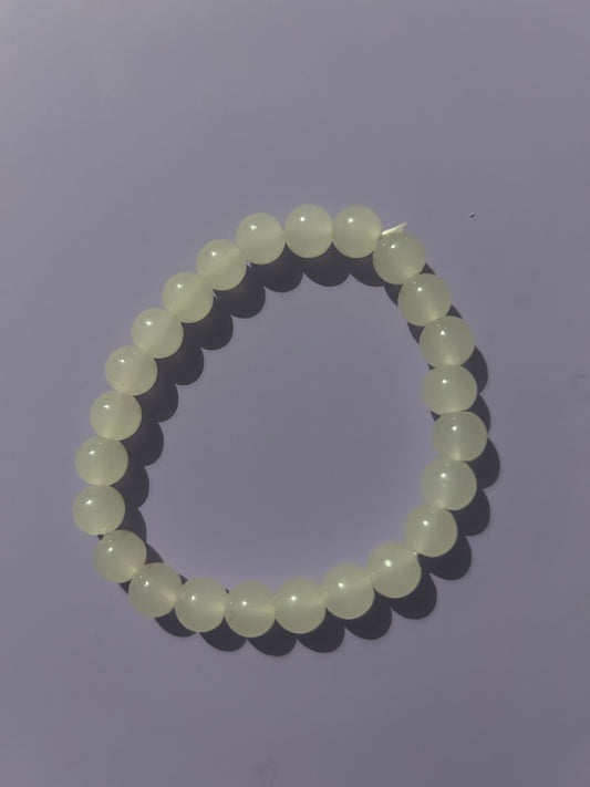 Milky Quartz Beaded Bracelet