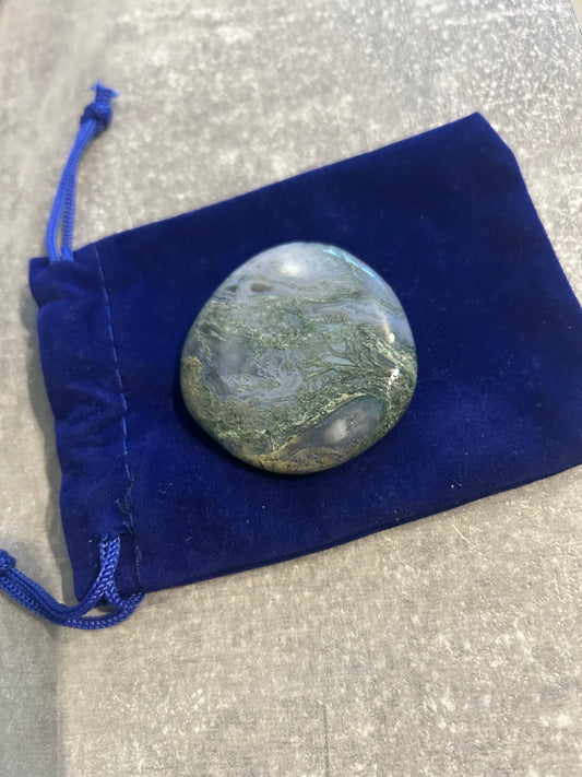 Blue Lace Agate Small Palm Stone
