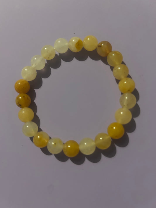 Honey Calcite Beaded Bracelet