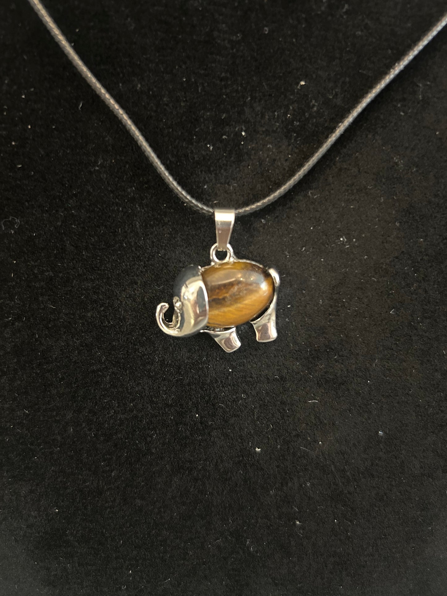 Tigers Eye Elephant Necklace