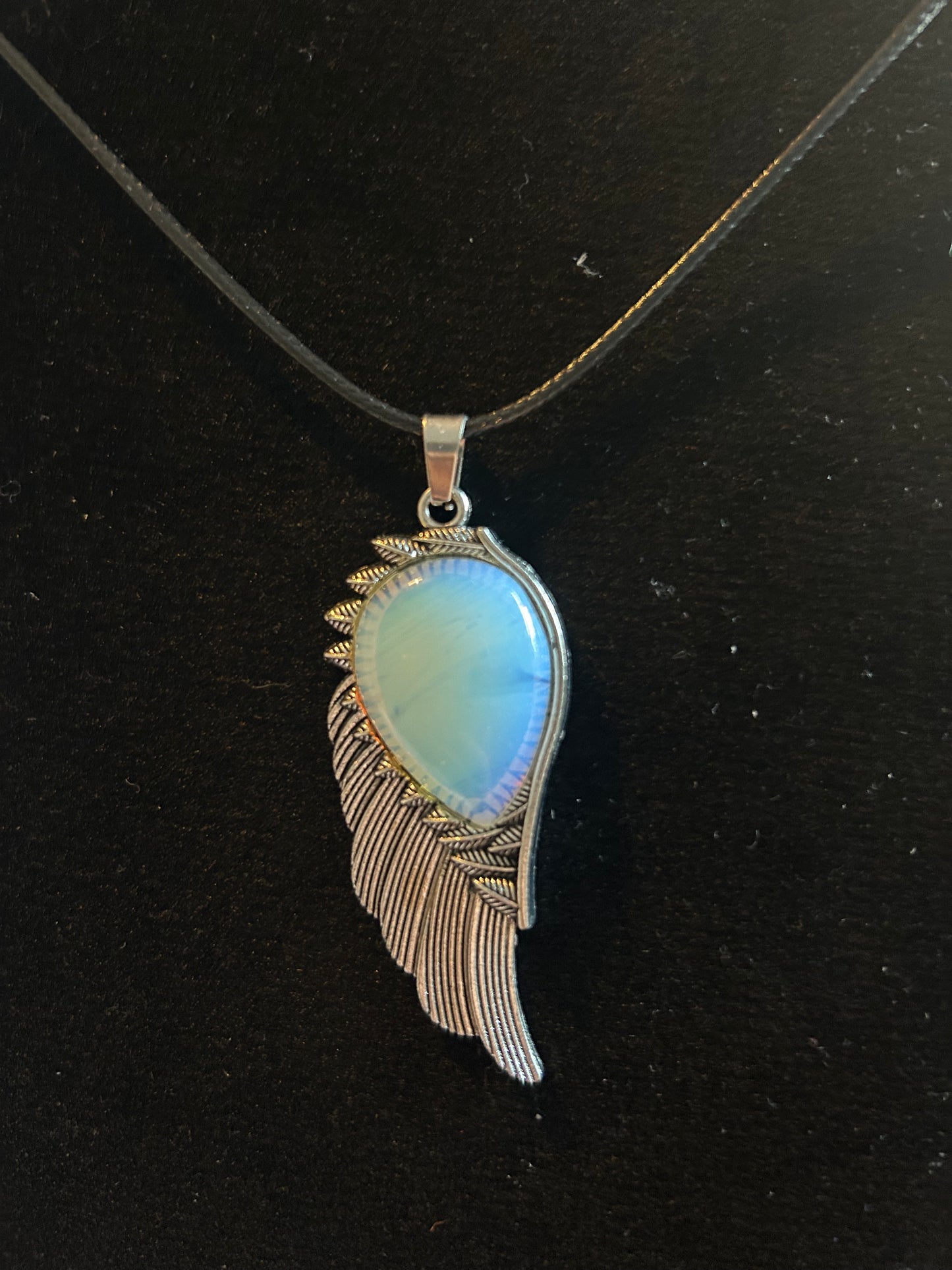 Opalite Angel Wing Necklace