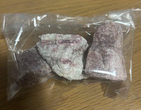 Raw Lepidolite 120g Packs